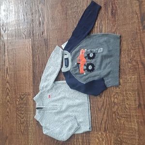 HOLD - Baby Boys Sweaters Lot of 2 Sz 12-18Mths